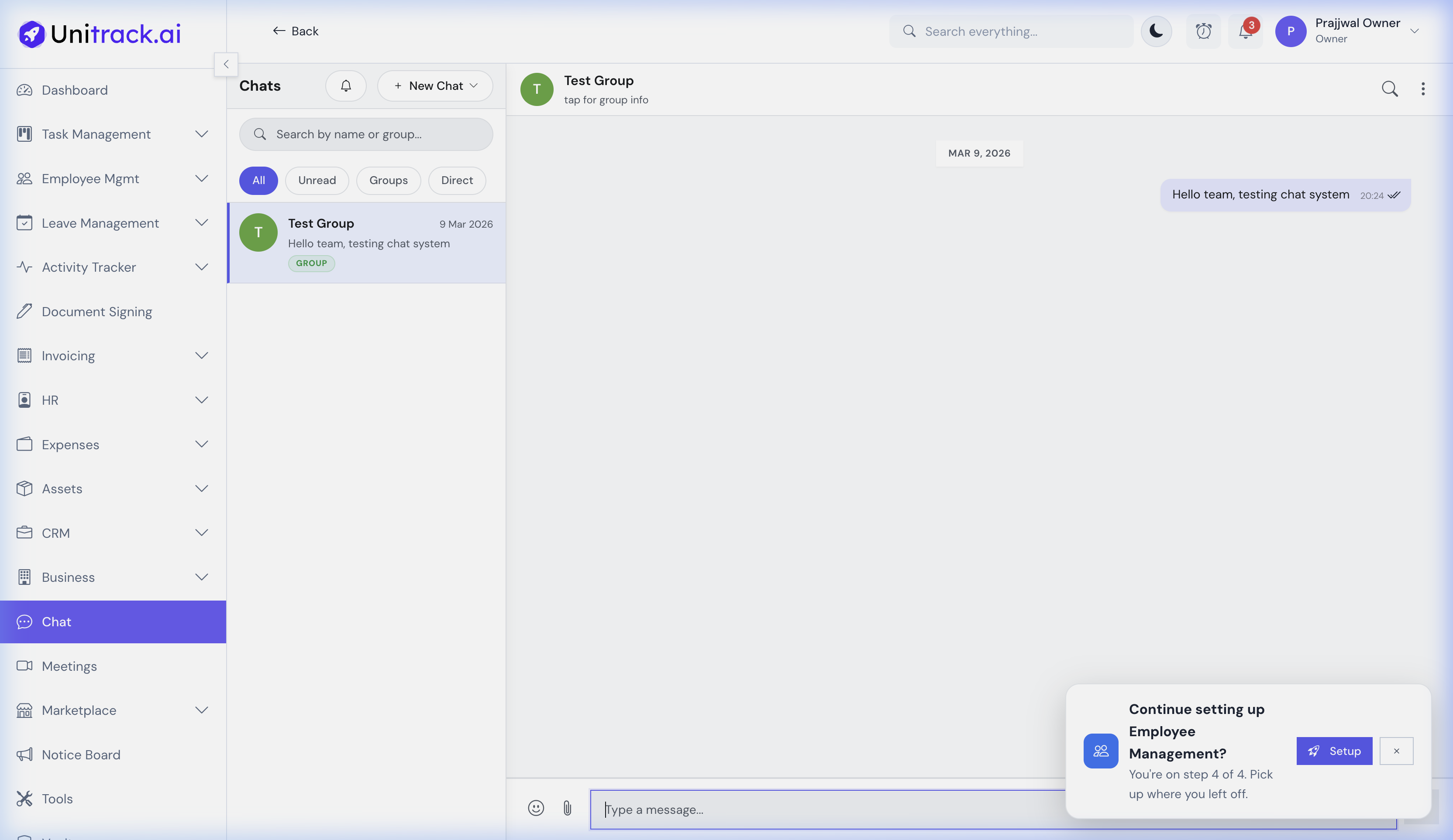 Chat Conversation Thread