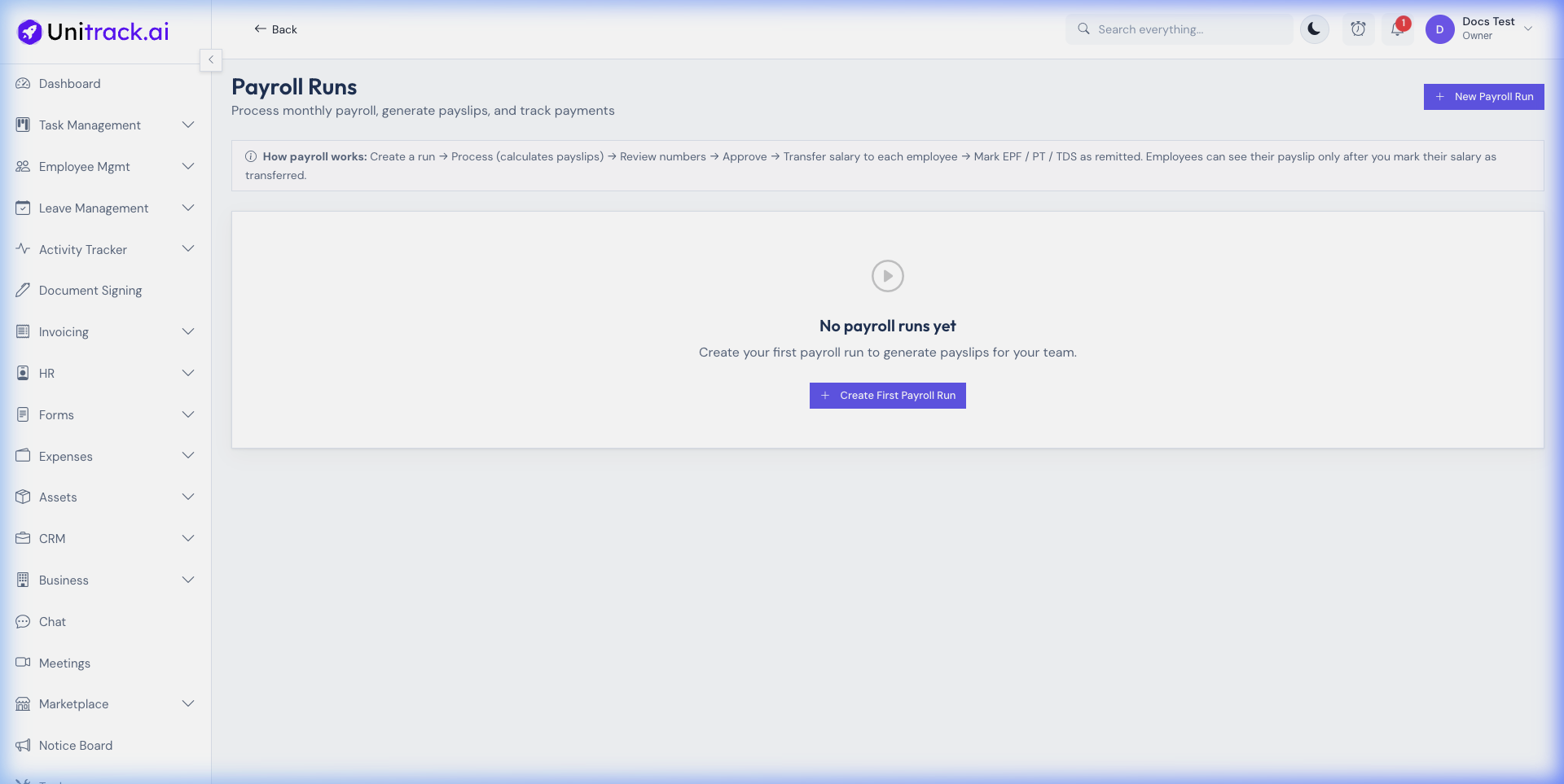 Monthly Pay Run Dashboard